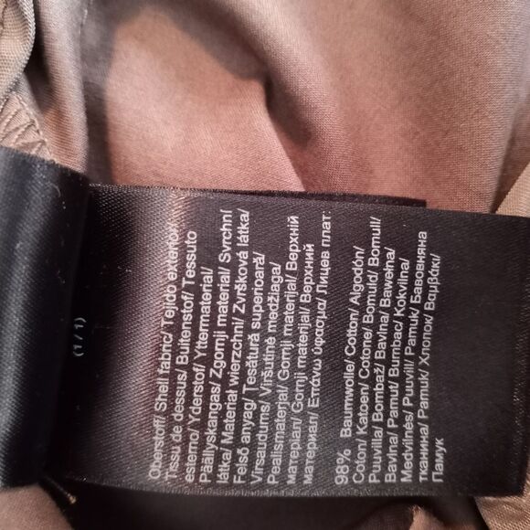 Comma 40 Gathered Long Sleeves by Cyf 2 Buttons Brown Women's Blazer - Picture 4 of 11